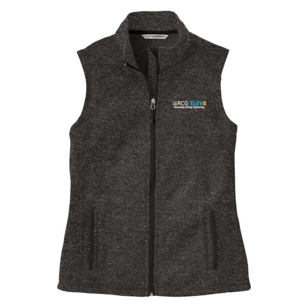 Embroidered RCG ELEV8 - Ladies Sweater Fleece Vest Thumbnail