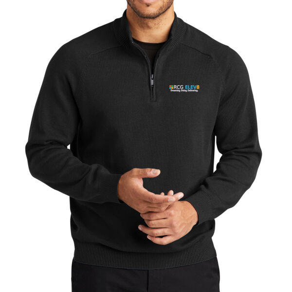 Embroidered RCG ELEV8 - 1/4 Zip Sweater Thumbnail